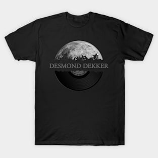 Desmond Dekker moon vinyl T-Shirt